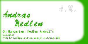 andras medlen business card